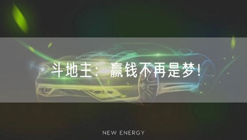 斗地主：赢钱不再是梦！